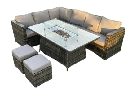 Glasgow 8 Seater Rattan Corner Sofa Set