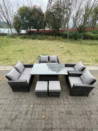 Lincoln Rattan Outdoor Furniture 8 Seater